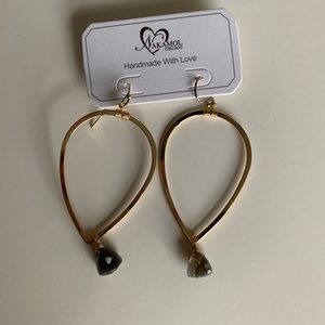 Gold earrings